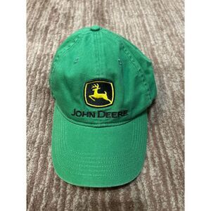 John Deere Classic Green Baseball Cap with Iconic Deer‎ Logo Farm Equipment Hat